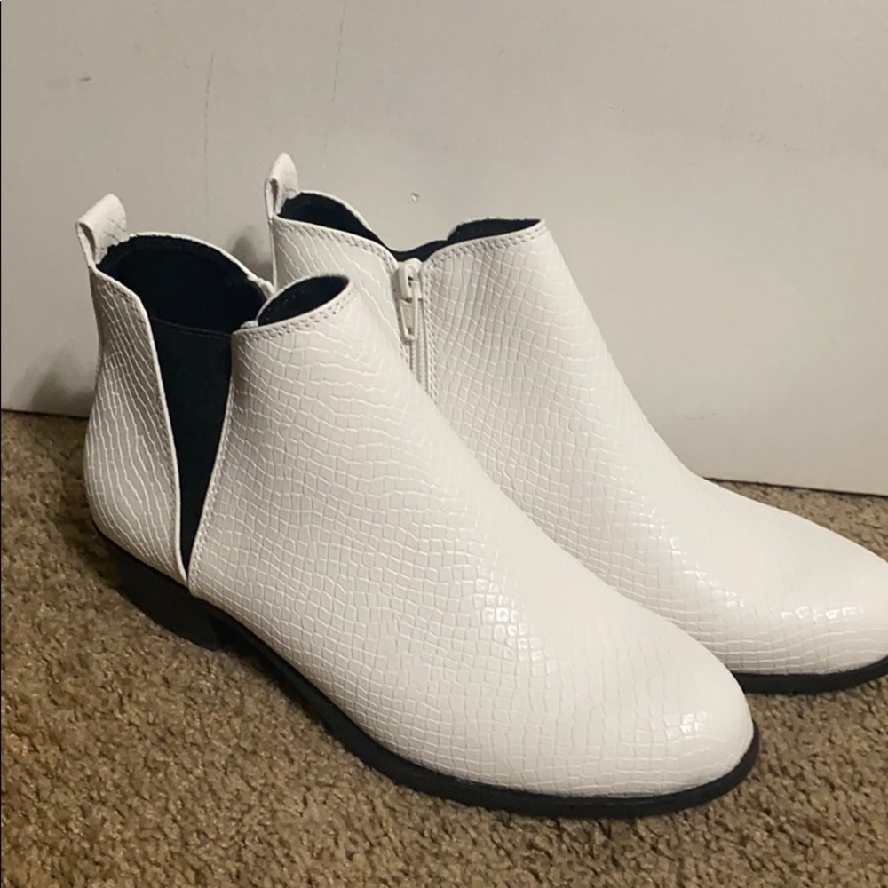 White booties